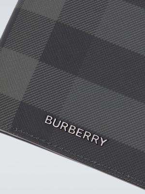 Kockovaná peňaženka Burberry čierna