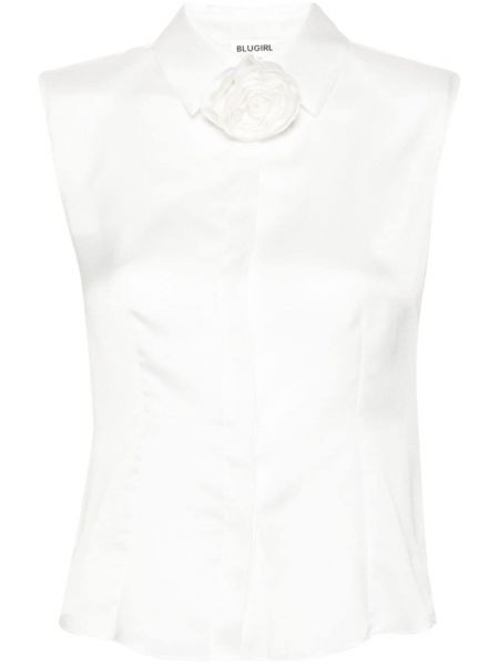Αμάνικο πουκάμισο Blugirl λευκό