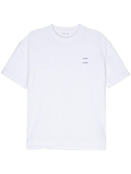 Тениска с принт Samsøe Samsøe бяло