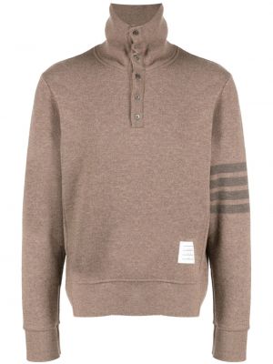 Sweter wełniany Thom Browne brązowy