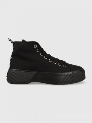 Platform talpú sneakers Tommy Jeans fekete
