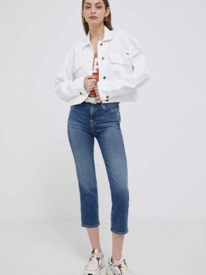Kurtka jeansowa oversize Pepe Jeans biała