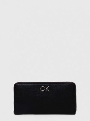 Portfel na zamek Calvin Klein czarny
