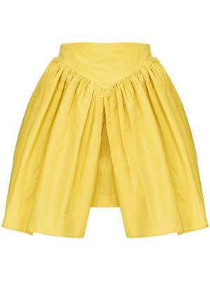 Πλισέ φούστα mini Pinko κίτρινο