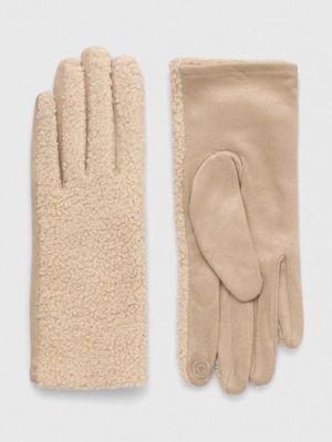 Rękawiczki Answear Lab beżowe