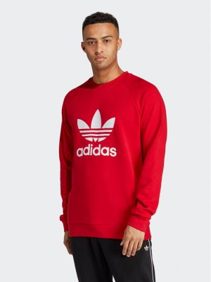 Majica dugih rukava sa dugačkim rukavima Adidas crvena