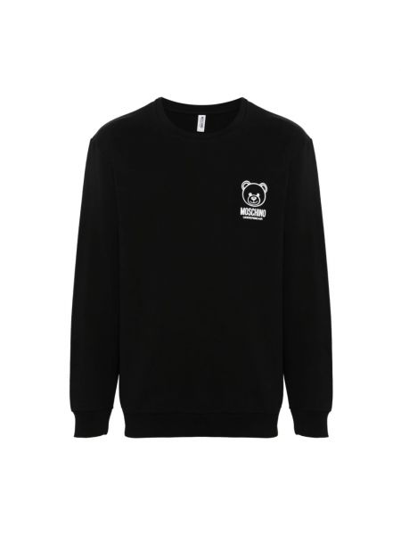 Sweter bawełniany Moschino czarny