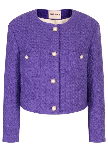 Шерстяной пиджак Botrois фиолетовый