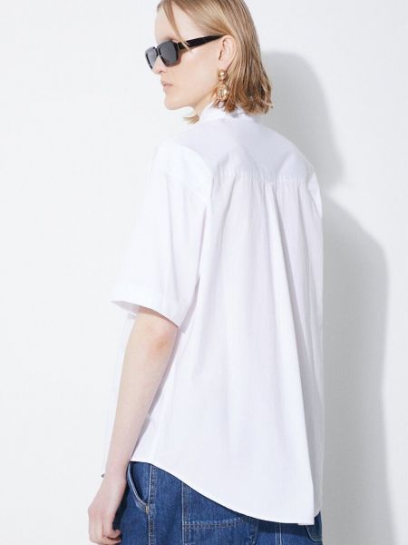Βαμβακερό πουκάμισο Carhartt Wip λευκό