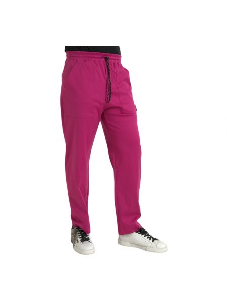 Pantalones cargo de algodón Dolce & Gabbana rosa
