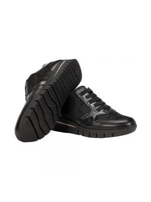 Sneakersy skórzane Fluchos czarne