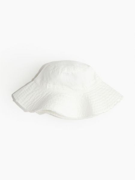 Хлопковая шапка с бахромой H&m белая