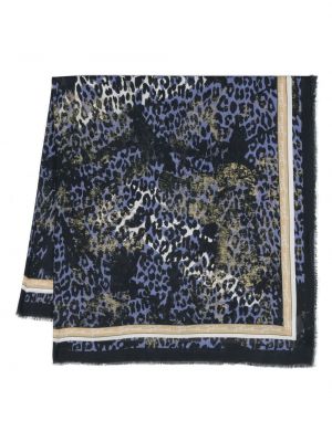 Schal mit print mit leopardenmuster aus modal Just Cavalli schwarz