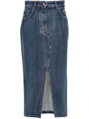 Spódnica jeansowa Aspesi niebieska