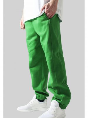 Спортни панталони Urban Classics Plus Size зелено