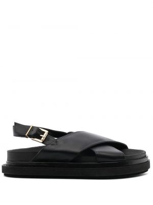 Leder sandale Alohas schwarz