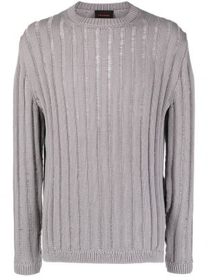 Pull en tricot A Better Mistake gris