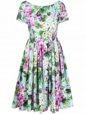 Trykt floral dress Dolce & Gabbana blå