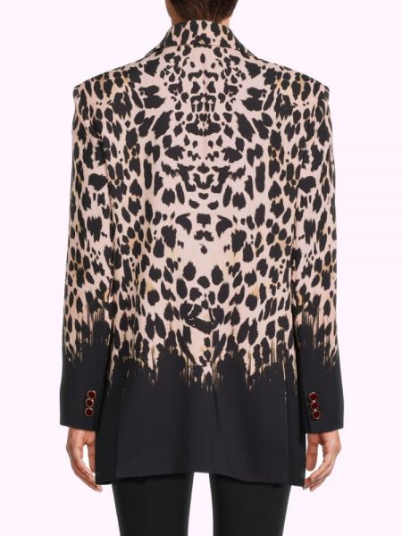 Леопардовый пиджак с принтом Roberto Cavalli