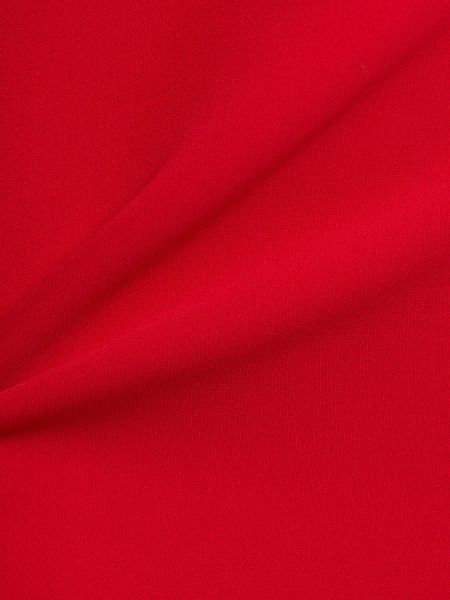 Μεταξωτή μini φόρεμα με κοντό μανίκι Valentino κόκκινο