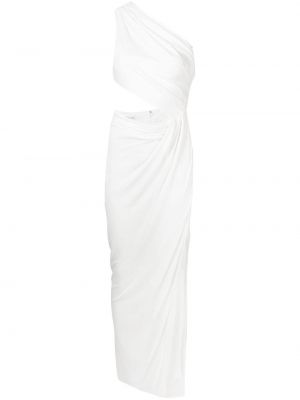 Večerní šaty bez rukávů z polyesteru Ronny Kobo - bílá