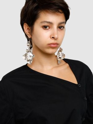 Virágos fülbevaló Isabel Marant ezüstszínű