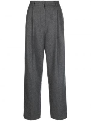 Plisované kalhoty Totême šedé