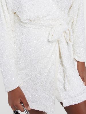 Mini robe à paillettes Rotate Birger Christensen blanc