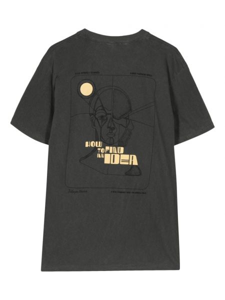 T-shirt aus baumwoll mit print Kidsuper grau