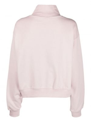 Bluza bawełniana New Balance różowa