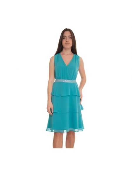 Mini vestido con escote v Pennyblack azul