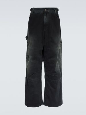 Bavlněné cargo kalhoty Balenciaga Černé