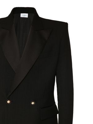 Viskózový hedvábný oblek Casablanca černý