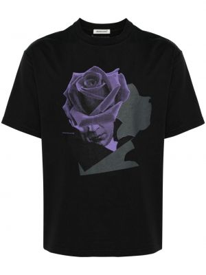 T-shirt en coton à imprimé Undercover noir