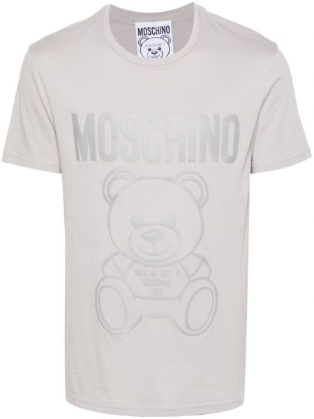 T-krekls Moschino pelēks