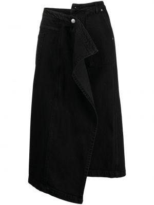 Asymetrická džínsová sukňa Goen.j čierna