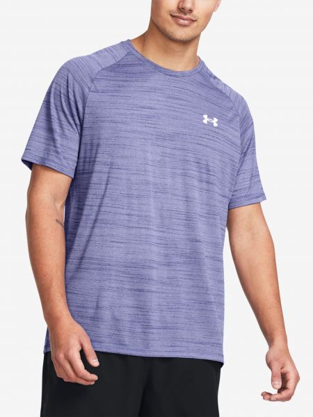 Tigrované tričko Under Armour fialová