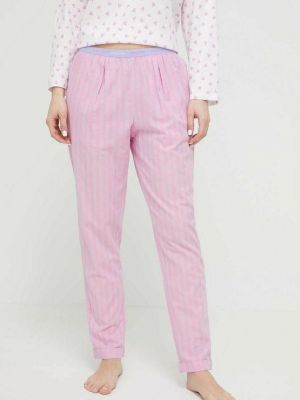 Памучна пижама United Colors Of Benetton розово