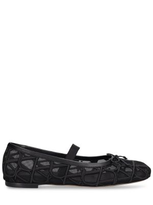 Мрежести ниски обувки Valentino Garavani черно