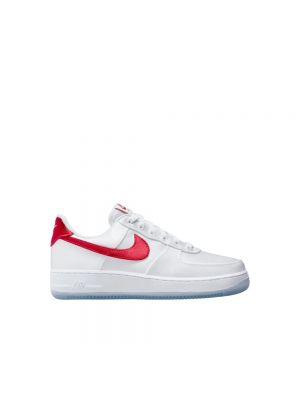 Satynowe sneakersy Nike Air Force 1 białe