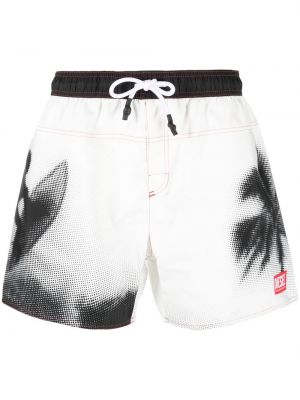 Trykt shorts Diesel hvit