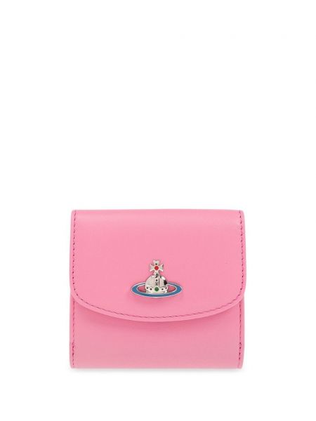 Δερμάτινος πορτοφόλι Vivienne Westwood ροζ