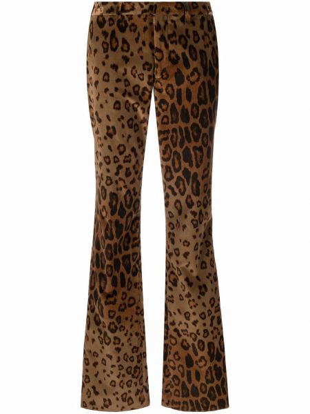 Pantalones con estampado leopardo Etro marrón