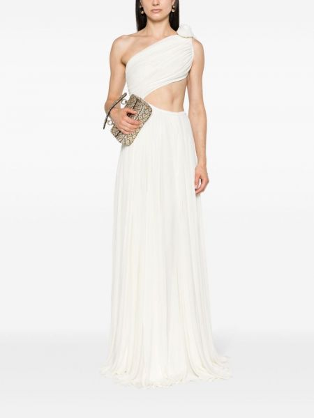 Gėlėtas vakarinė suknelė Giambattista Valli balta