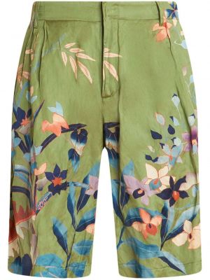 Shorts à fleurs Etro vert