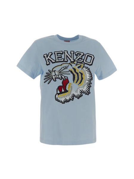 Koszulka bawełniana Kenzo niebieska