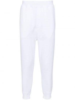 Sportovní kalhoty s potiskem Dsquared2 bílé