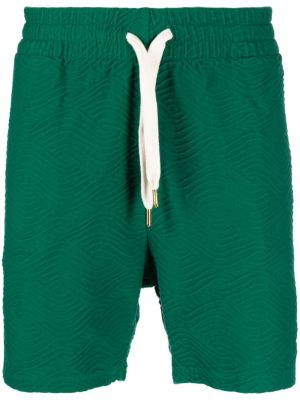 Pantaloncini in tessuto jacquard Casablanca verde