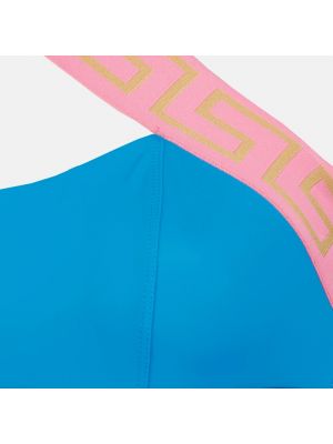 Bikini asimétrico Versace azul