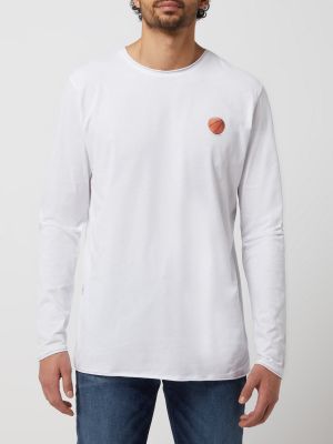 Koszulka z nadrukiem z długim rękawem Colours & Sons biała